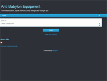 Tablet Screenshot of antibabylonequipment.blogspot.com