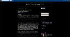 Desktop Screenshot of deeperencounter.blogspot.com