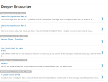 Tablet Screenshot of deeperencounter.blogspot.com