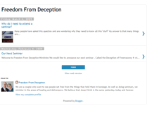 Tablet Screenshot of freedomfromdeception.blogspot.com