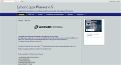 Desktop Screenshot of lebendiges-wasser.blogspot.com