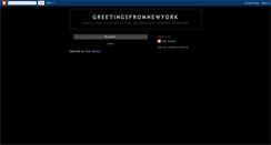 Desktop Screenshot of greetingsfromnewyork.blogspot.com