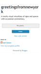 Mobile Screenshot of greetingsfromnewyork.blogspot.com