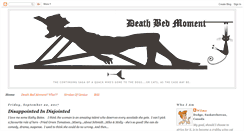 Desktop Screenshot of deathbedmoment.blogspot.com