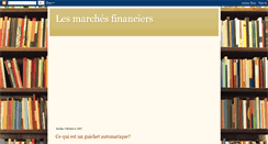 Desktop Screenshot of les-marches-financiers.blogspot.com