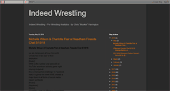 Desktop Screenshot of indeedwrestling.blogspot.com