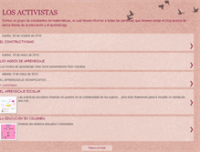 Tablet Screenshot of losactivistasprocesosuno.blogspot.com