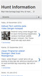 Mobile Screenshot of hunt-information.blogspot.com