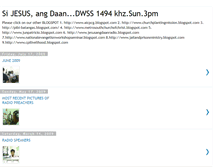 Tablet Screenshot of jesusangdaanradio.blogspot.com