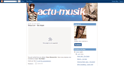 Desktop Screenshot of actu-musik.blogspot.com