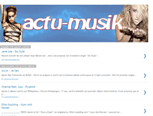 Tablet Screenshot of actu-musik.blogspot.com