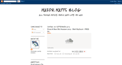 Desktop Screenshot of majormattsblog.blogspot.com