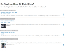 Tablet Screenshot of liveorridebikes.blogspot.com