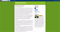 Desktop Screenshot of ambarishpandey.blogspot.com