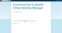 Desktop Screenshot of nvidiadesktopmanager.blogspot.com