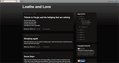 Desktop Screenshot of loatheandlove.blogspot.com