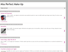 Tablet Screenshot of missperfectmakeup.blogspot.com