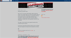 Desktop Screenshot of californiansagainsthate.blogspot.com