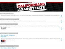 Tablet Screenshot of californiansagainsthate.blogspot.com