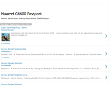 Tablet Screenshot of huaweig6600.blogspot.com