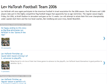 Tablet Screenshot of levhatorahfootball.blogspot.com