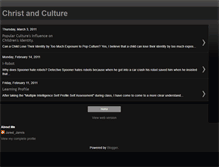 Tablet Screenshot of christandculturejarvis.blogspot.com