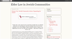 Desktop Screenshot of elderlawinjewishcommunities.blogspot.com