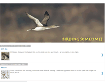 Tablet Screenshot of birdingsometimes.blogspot.com
