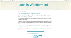 Desktop Screenshot of lookinwonderment.blogspot.com