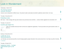 Tablet Screenshot of lookinwonderment.blogspot.com