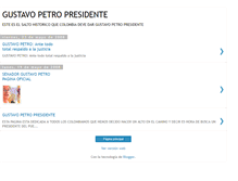 Tablet Screenshot of gustavopetropresidente.blogspot.com