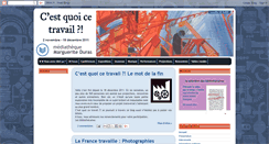Desktop Screenshot of cestquoicetravail-duras.blogspot.com