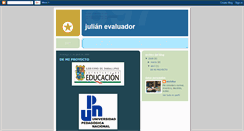 Desktop Screenshot of julianevaluador.blogspot.com