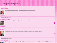 Tablet Screenshot of cosasbonitasparacompartir.blogspot.com