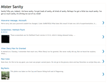 Tablet Screenshot of mistersanity.blogspot.com