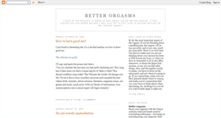 Desktop Screenshot of betterorgasms.blogspot.com