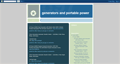 Desktop Screenshot of generatorsandportablepower.blogspot.com