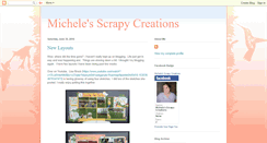 Desktop Screenshot of michelesscrapycreations.blogspot.com