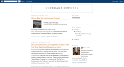 Desktop Screenshot of coveragecounsel.blogspot.com