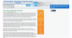 Desktop Screenshot of preventaging.blogspot.com