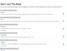 Tablet Screenshot of dontlickthebook.blogspot.com