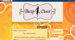 Desktop Screenshot of gleezycloset.blogspot.com