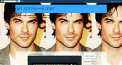 Desktop Screenshot of iansomelhalder.blogspot.com