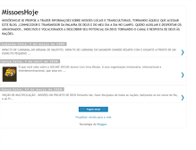 Tablet Screenshot of missoeshoje.blogspot.com