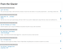 Tablet Screenshot of fromtheglacier.blogspot.com