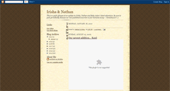 Desktop Screenshot of irisha-nathan.blogspot.com