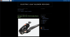 Desktop Screenshot of electric-leaf-blower-reviews.blogspot.com