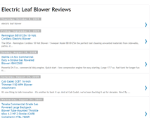 Tablet Screenshot of electric-leaf-blower-reviews.blogspot.com