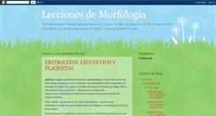Desktop Screenshot of leccionesdemorfologia.blogspot.com