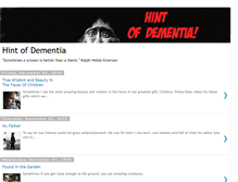 Tablet Screenshot of hintofdementia.blogspot.com